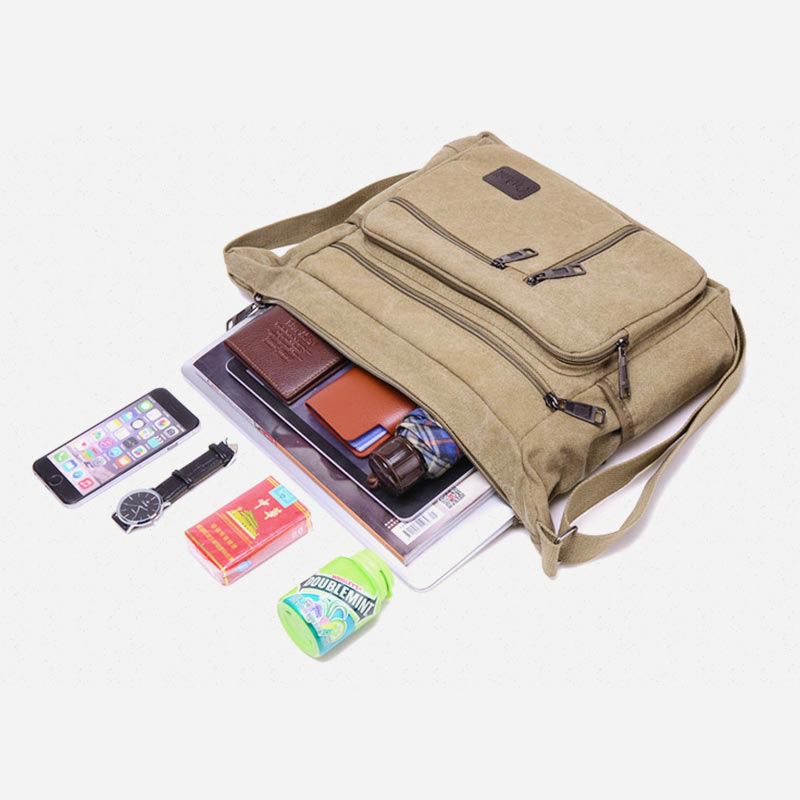 Crossbody Bag for Men | Vintage Outdoor Canvas Business Shoulder Bag