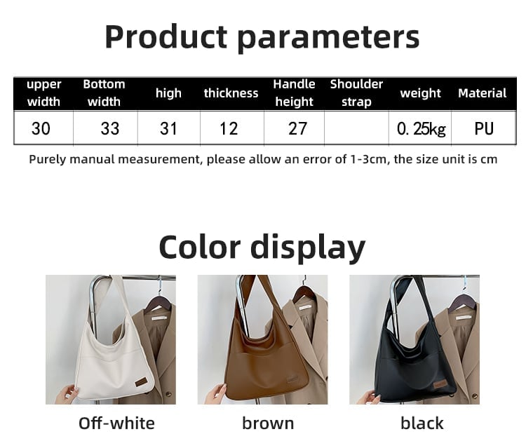 Simple leather tote bag👜