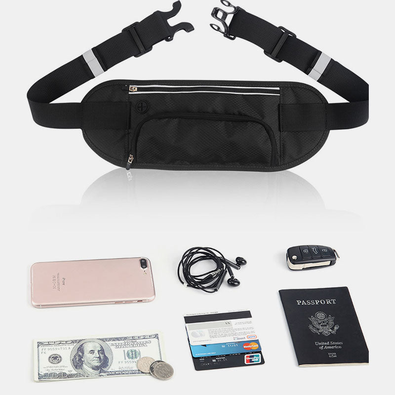 Waterproof lightweight waist bag for outdoor sports