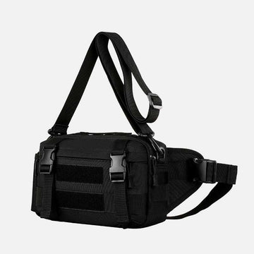 Large camo tactical nylon crossbody waist bag