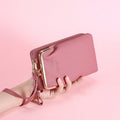 Multifunctional kiss-lock crossbody phone bag