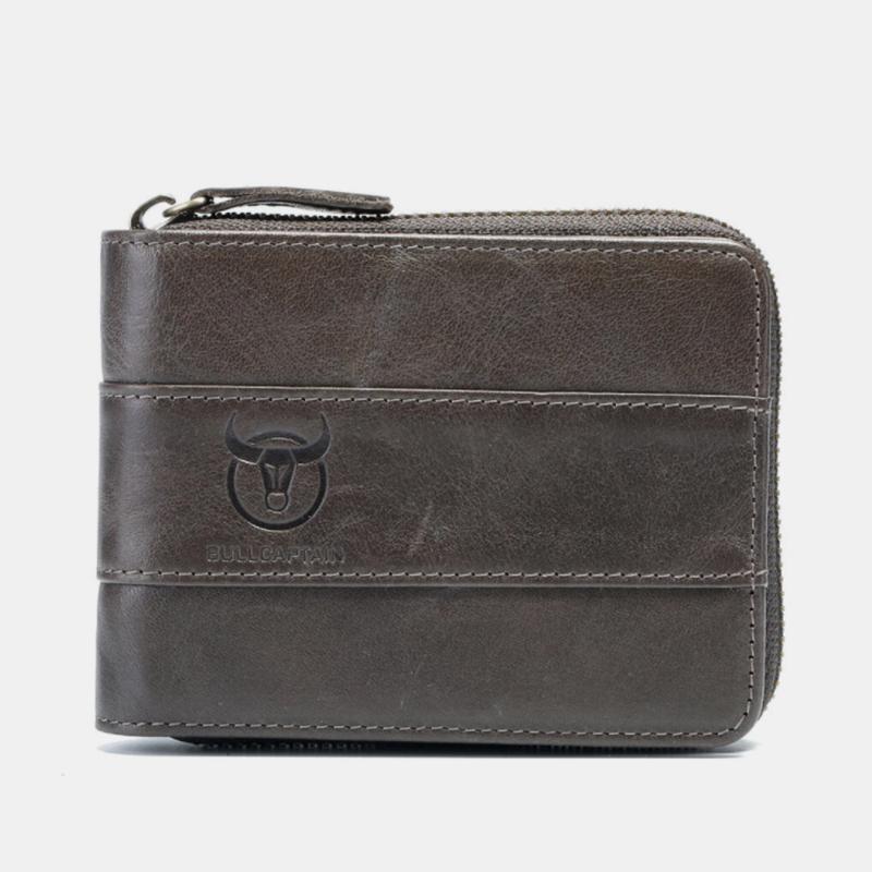 RFID Antimagnetic Vintage Genuine Leather Wallet