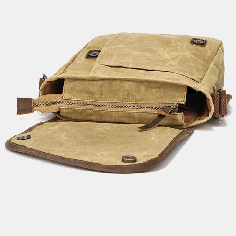 Retro Casual Shoulder Bag: Classic and Creative Design in High Quality Canvas
