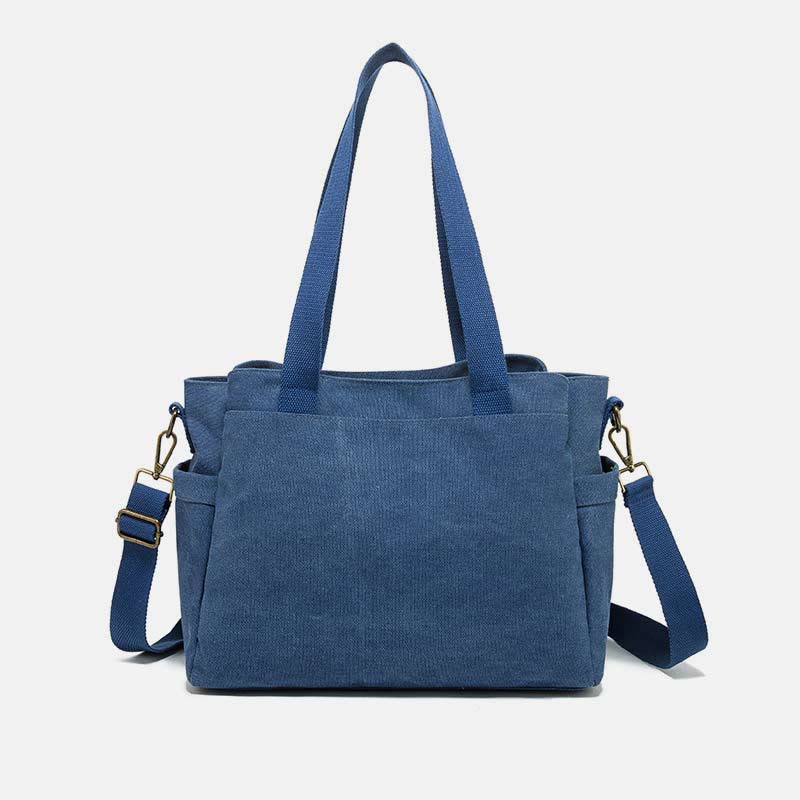 Ampia Borsa di Tela Unisex per Tutti i Giorni