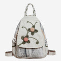 Multifunctional Large Capacity Floral Printed Canvas Backpack | Stylish & Practical for Travel, School, and Daily Use