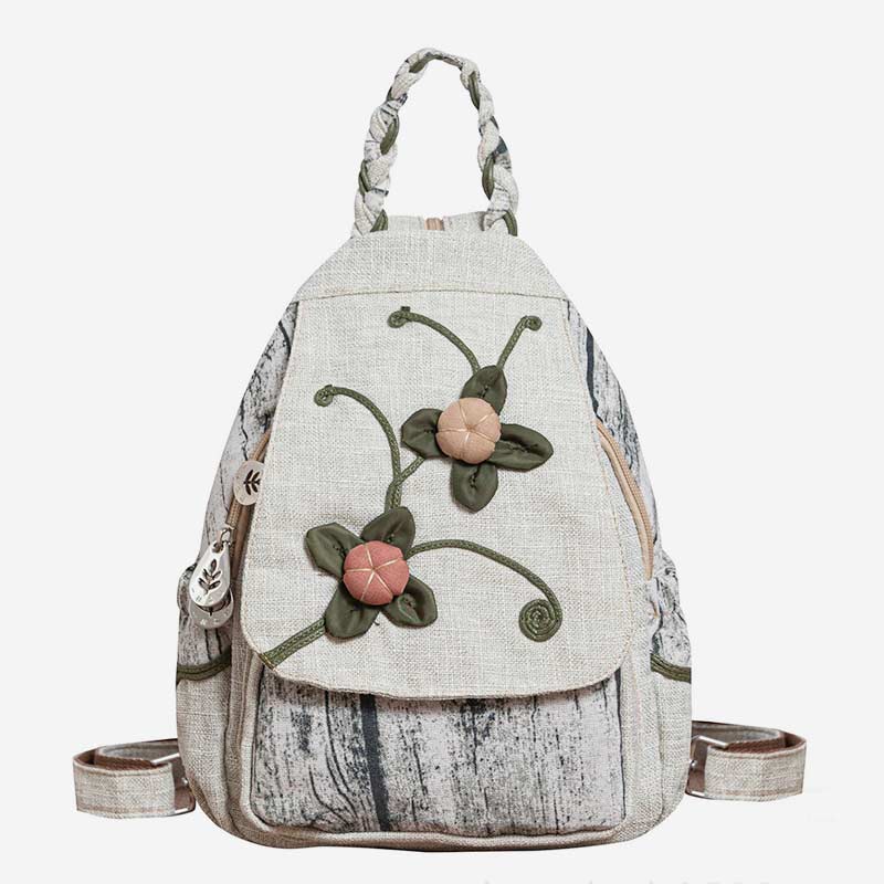 Multifunctional Large Capacity Floral Printed Canvas Backpack | Stylish & Practical for Travel, School, and Daily Use