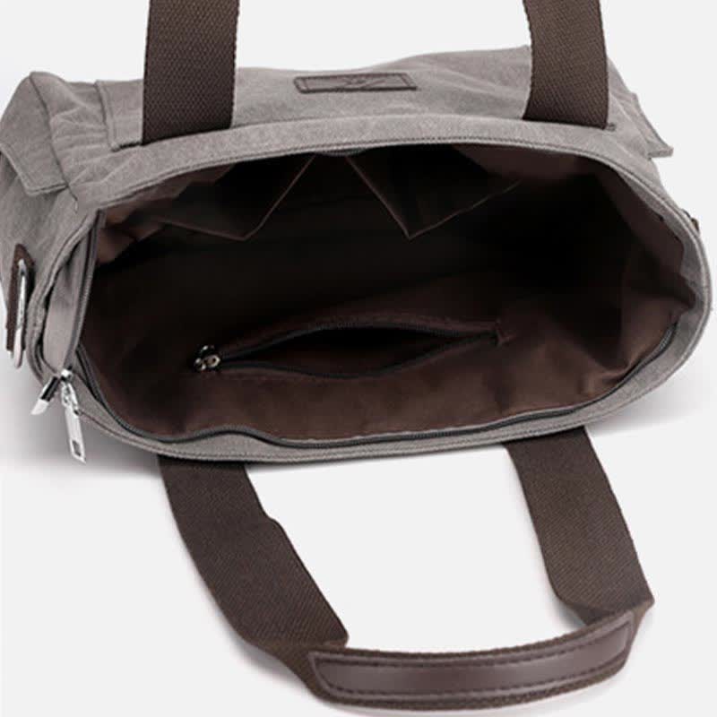 Women's Canvas Tote Shoulder Handbag – Casual Crossbody Purse Work Bag