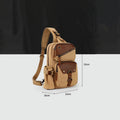 Sling Bag for Men – Retro Canvas Crossbody Chest Bag, Lightweight & Versatile for Daily Use and Travel