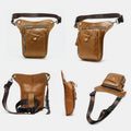 Genuine Leather Retro Sport Waist Bag – Classic Style Meets Practical Functionality