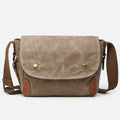 Men's retro waterproof canvas messenger bag