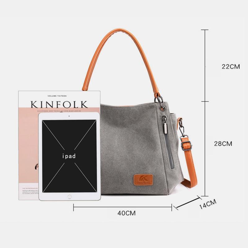 Large Capacity Casual Canvas Crossbody Bag for Women – Stylish & Practical