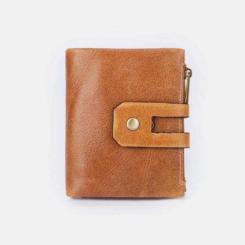 Multifunctional Double Zipper Vintage Wallet – Stylish and Practical
