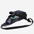 Large Capacity Genuine Leather Sling Bag for Men – Versatile Crossbody Chest Bag