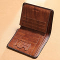 Genuine Leather RFID Multi - Card Bifold Wallet for Men - Secure & Stylish Business Wallet