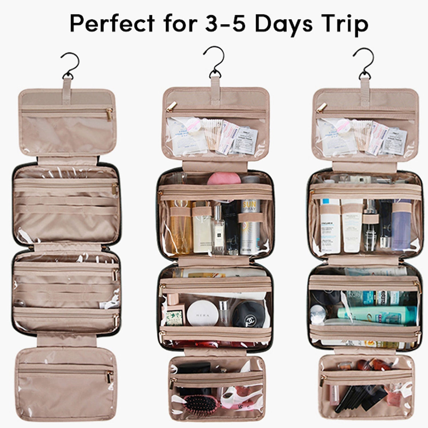 Bonchemin Pink The Space Saver Toiletry Bag