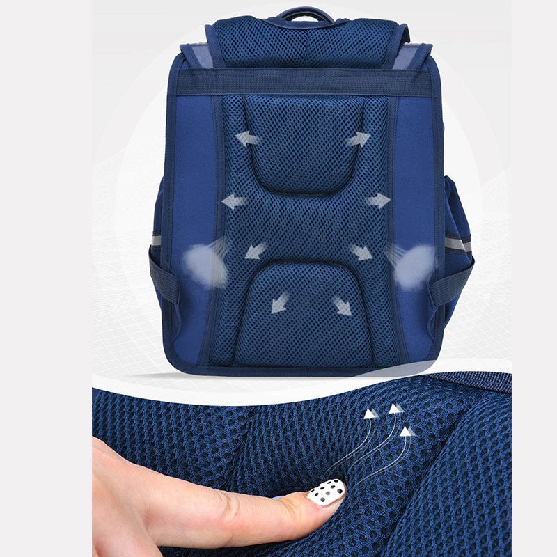 Reflective Girls & Boys School Backpack – Waterproof Faux Leather Kids Bookbag