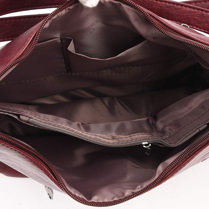 3-way leather backpack and crossbody shoulder bag