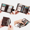 RFID Large Capacity Genuine Leather Multi - Card Wallet – Secure, Stylish, and Practical