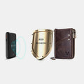 RFID Anti - theft Genuine Leather Multi - slot Bifold Wallet for Men - Stylish Business Wallet