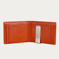 Minimalist Multi - Slot Bifold Card Holder RFID Blocking Wallet with Cash Clip