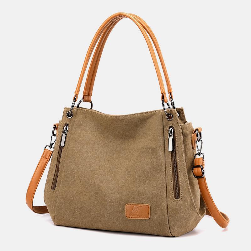Large Capacity Casual Canvas Crossbody Bag for Women – Stylish & Practical