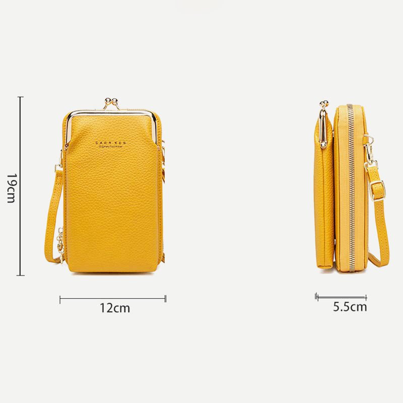 Women's Vegan Leather Crossbody Phone Purse with Card Slot | Stylish Shoulder Bag