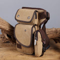 Durable Leg Bag for Men – Vertical Outdoor Sports Canvas Bag with Adjustable Strap