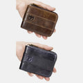 RFID Antimagnetic Vintage Genuine Leather Wallet