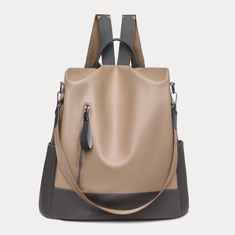 Women’s Leather Convertible Backpack Purse – Anti - Theft Travel Daypack & Shoulder Bag