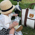 Functional Canvas Handbag – Mommy Bag, Tote Purse, Shoulder Bag