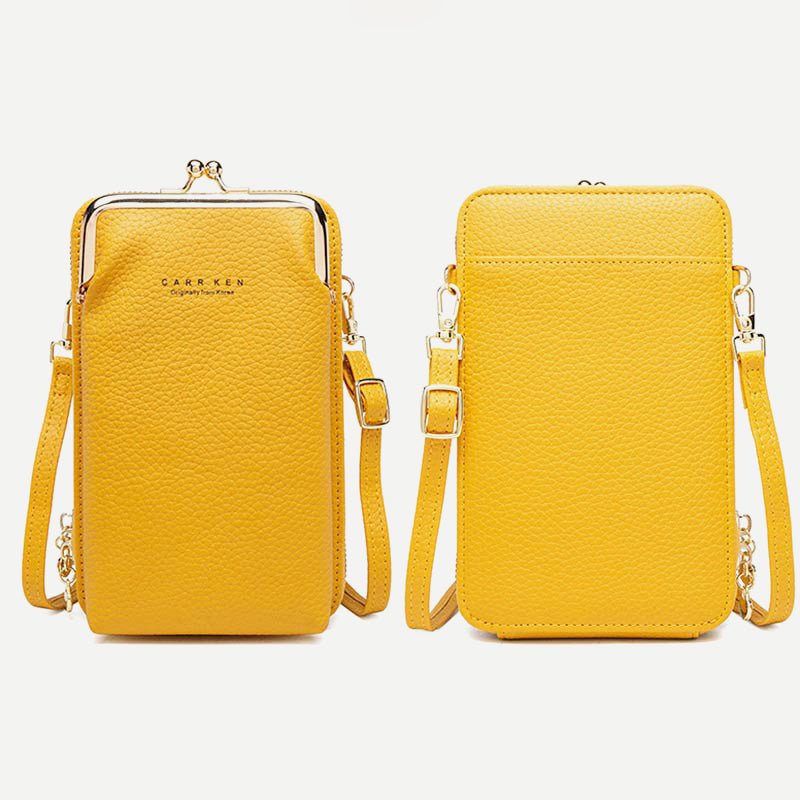 Women's Vegan Leather Crossbody Phone Purse with Card Slot | Stylish Shoulder Bag