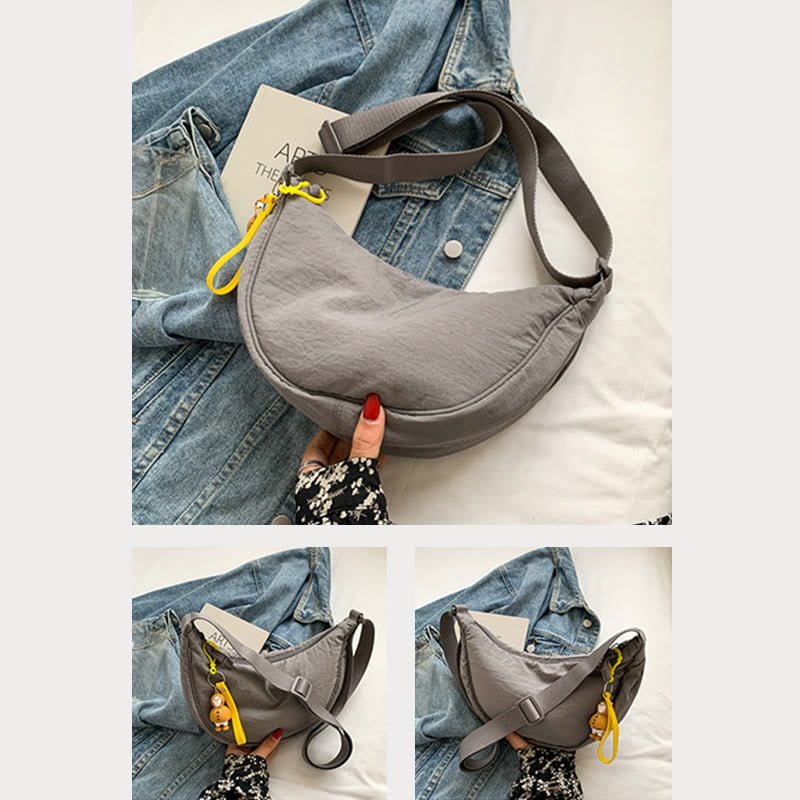 Nylon Dumpling Crossbody Bag for Women – Stylish Shopping Shoulder Bag