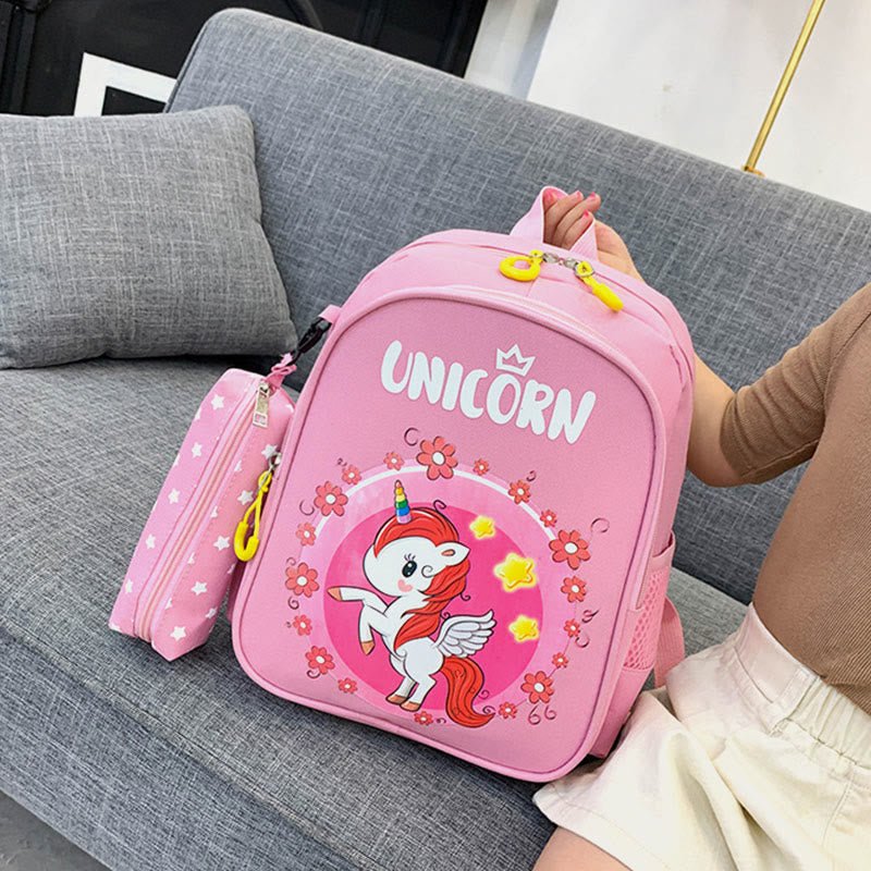 Cute Cartoon Backpack for Kids – Unicorn, Dinosaur, Bunny, and More, Kindergarten School Bag