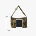 Multi - Pocket Canvas Crossbody Bag for Women | Retro Lightweight Shoulder Bag