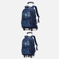 Rolling Wheels Backpack for Teens & Students – Multifunctional Travel Bookbag with Adjustable Straps