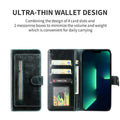 Wallet Case for iPhone - PU Leather Durable Phone Case with Card Slot