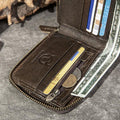 RFID Antimagnetic Vintage Genuine Leather Wallet
