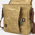 Retro Casual Shoulder Bag: Classic and Creative Design in High Quality Canvas