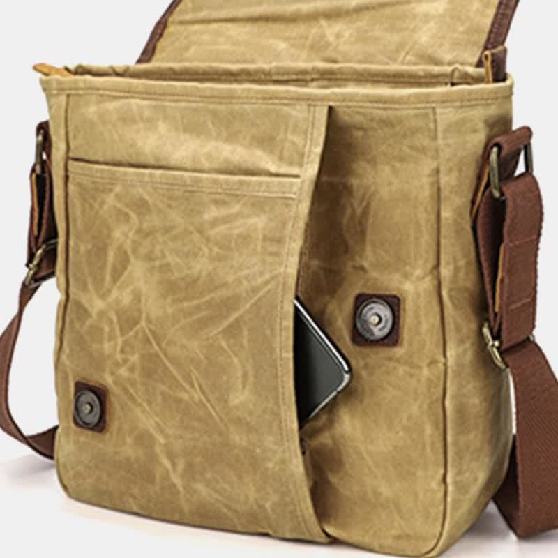 Retro Casual Shoulder Bag: Classic and Creative Design in High Quality Canvas