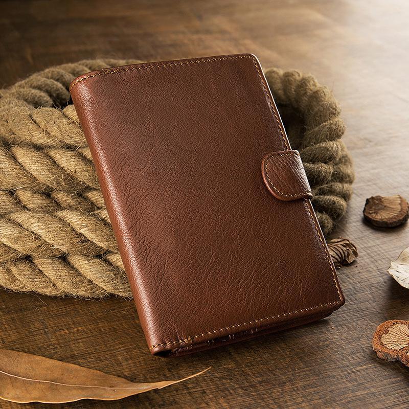 Premium Real Leather Large Capacity Vertical Wallet for Men – Slim, Durable & Stylish