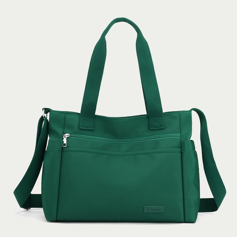 Minimalistic Nylon Tote Bag for Women – Large Handbag for School & Fitness