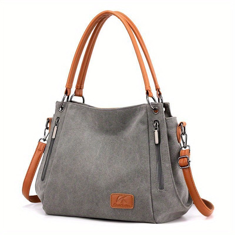 High - Quality Canvas Large Capacity Tote Bag – Perfect for Everyday and Travel