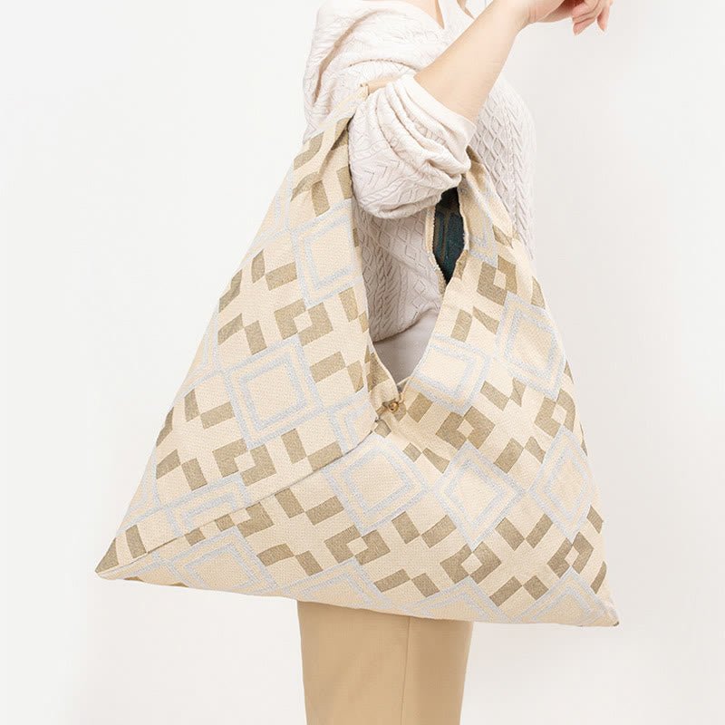 Triangle Underarm Bag for Women - Classic Canvas Shoulder Bag