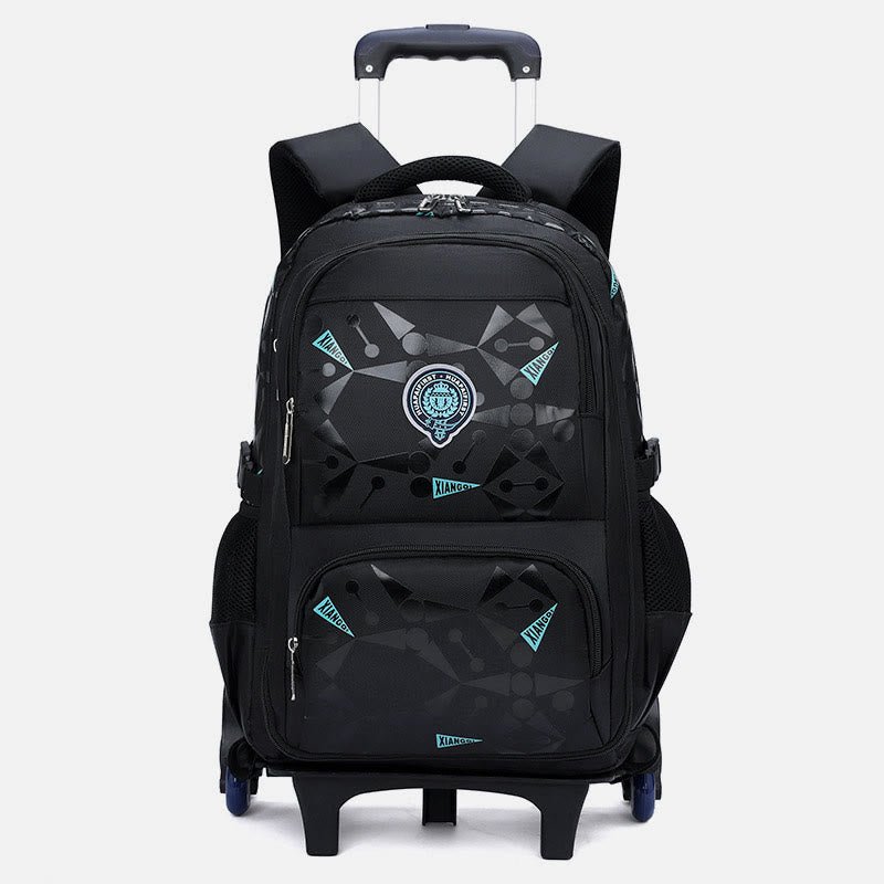 Rolling Wheels Backpack for Teens & Students – Multifunctional Travel Bookbag with Adjustable Straps