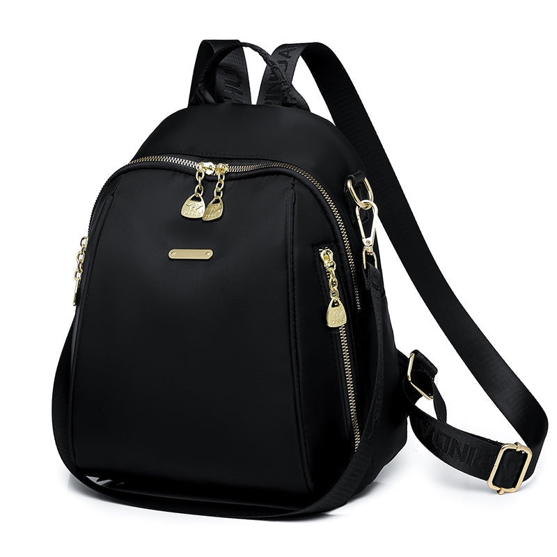 Black Oxford backpack for outdoor activities