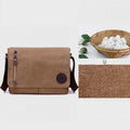 Canvas Messenger Bag for Men Travel Satchel Water Resistant Crossbody Bag