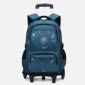 Rolling Wheels Backpack for Teens & Students – Multifunctional Travel Bookbag with Adjustable Straps
