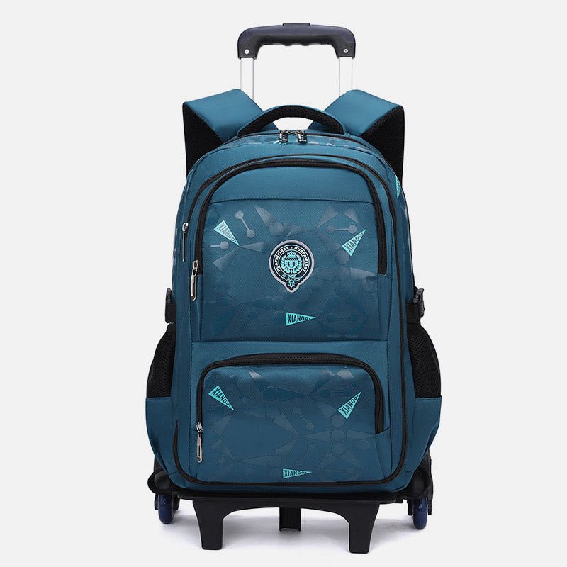 Rolling Wheels Backpack for Teens & Students – Multifunctional Travel Bookbag with Adjustable Straps