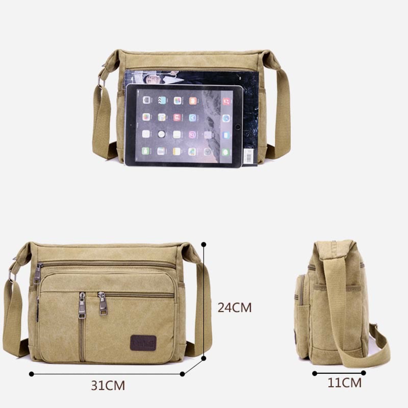 Crossbody Bag for Men | Vintage Outdoor Canvas Business Shoulder Bag
