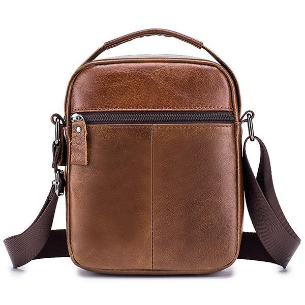 Genuine Leather Vintage Crossbody Bag for Men – Stylish Shoulder Bag